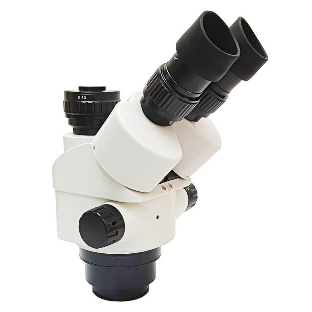 Stereo Trinocular Microscope Pcb - 7X-45X Professionele Plastic trinoculaire microsocpe hoofd