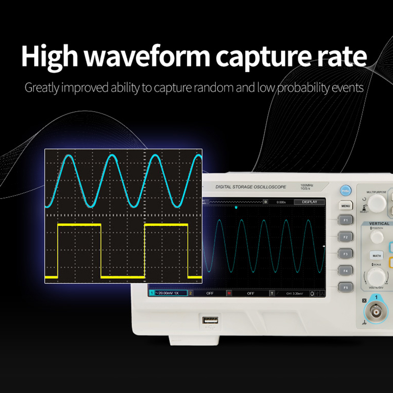 UNI-T UTD2102CEX + Digitale Ge - Digital Storage Oscilloscope 100Mhz recensie en prijs