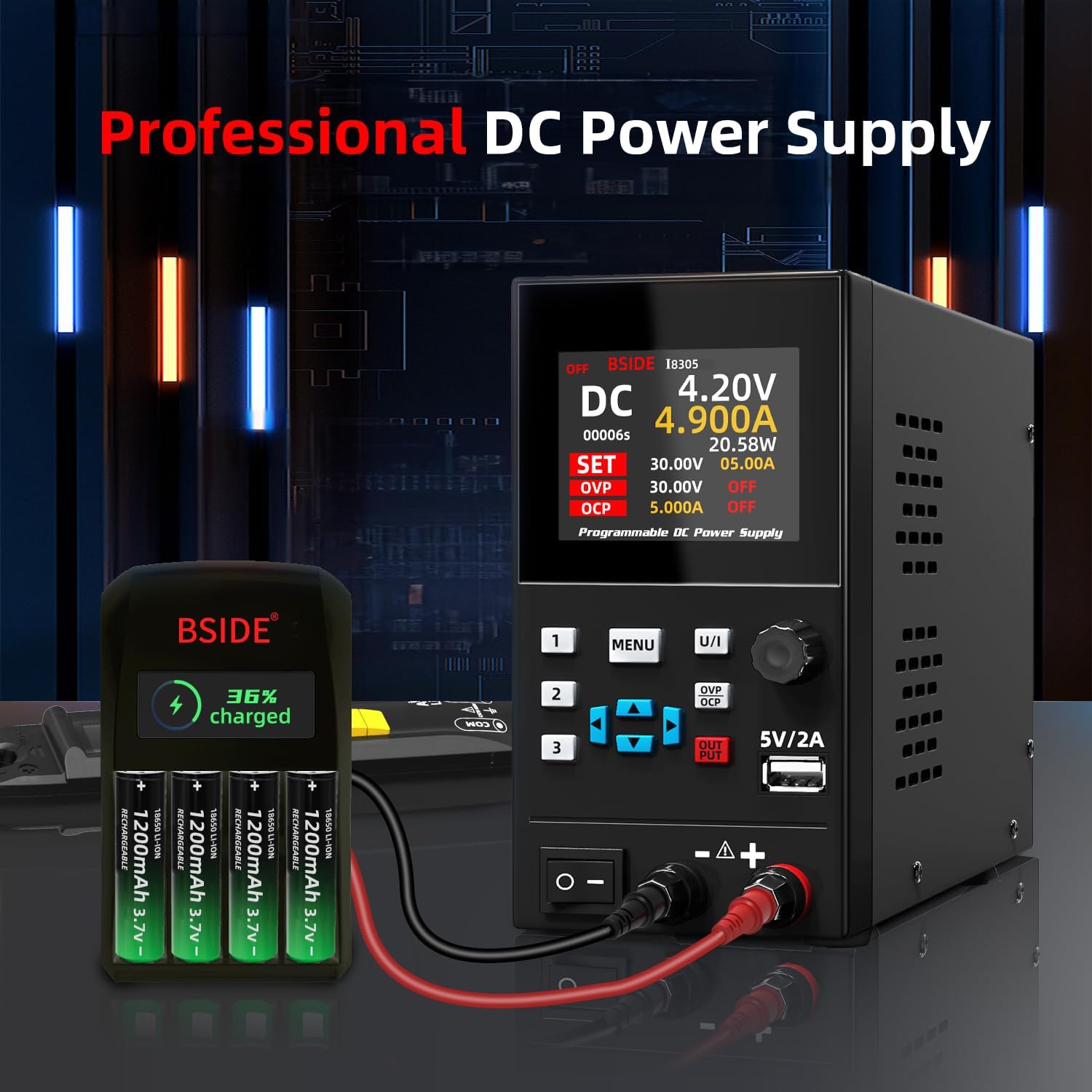 Bside Dc Laboratorium Geregule - Programmable Dc Power Supply 30V 10A recensie en prijs