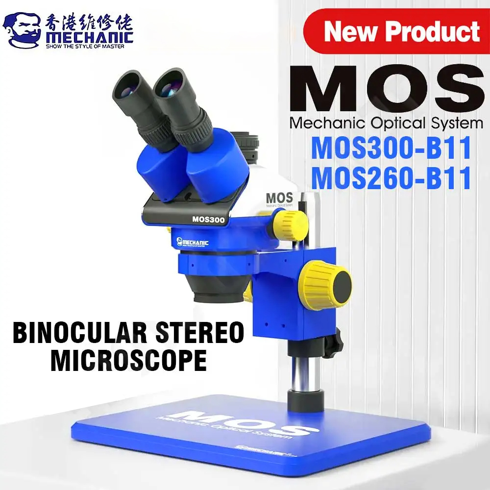 MONTEUR MOS260-B11/MOS300-B11H - Stereo Trinocular Microscope Pcb recensie en prijs