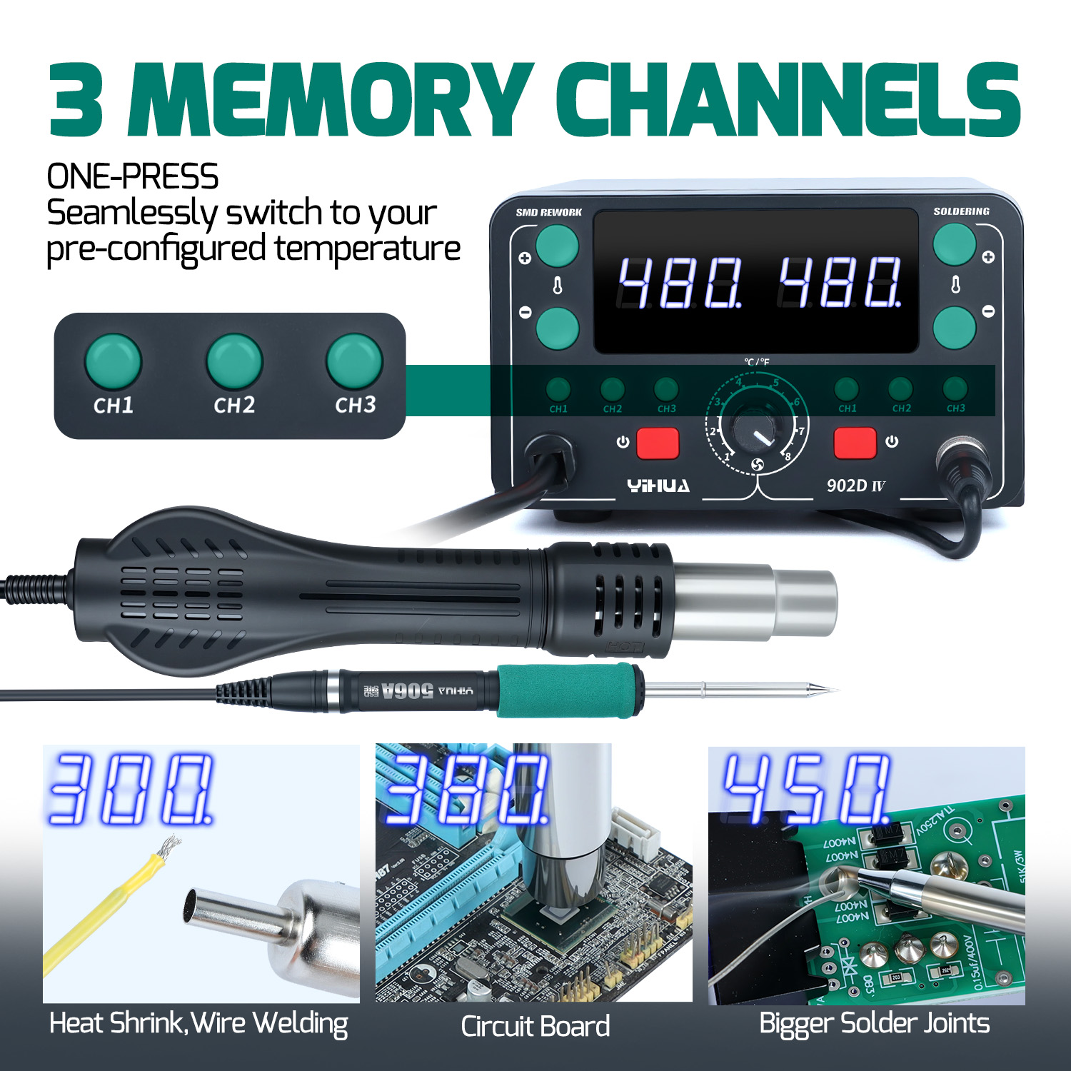 775W Snelle Verwarming T12 Sol - Hot Air Rework Station T12 recensie en prijs
