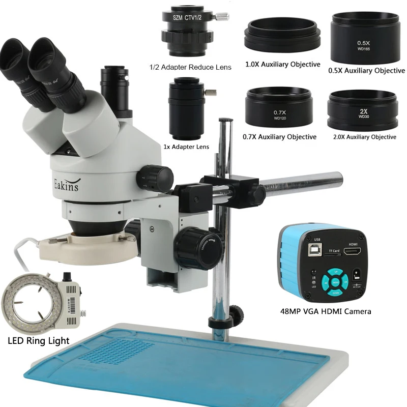 48MP 4K HDMI USB Video C Mount - Stereo Trinocular Microscope Pcb recensie en prijs