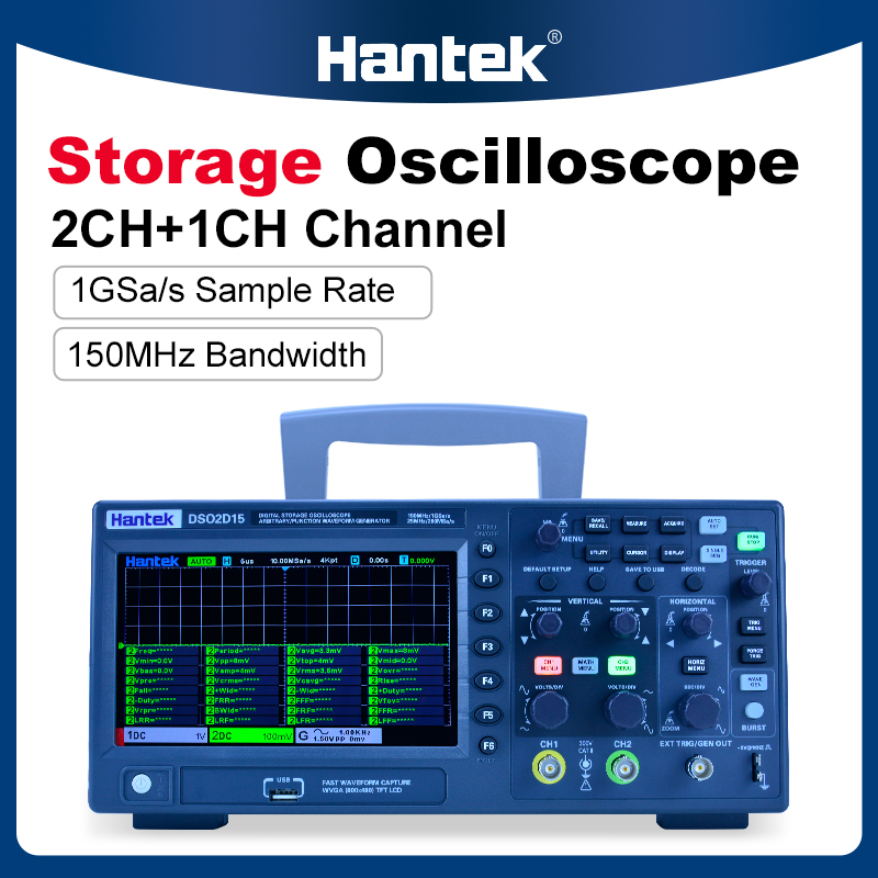 Hantek DSO2C10 2C15 2D10 2D15  - Digital Storage Oscilloscope 100Mhz recensie en prijs